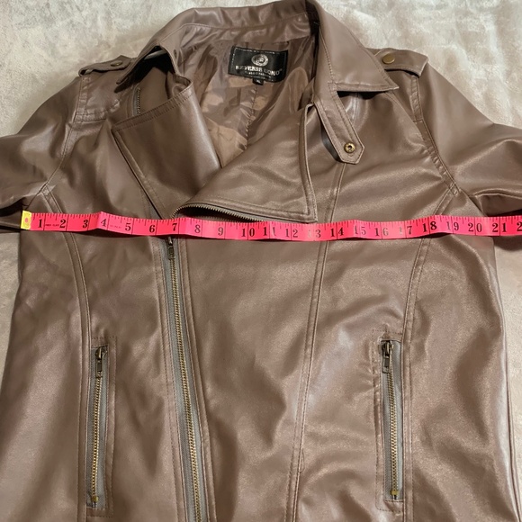 Vegan Leather Moto Jacket - Picture 5 of 6